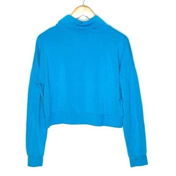 Beyond Yoga All Time Cropped Pullover Blue Glow Large - Picture 4 of 12